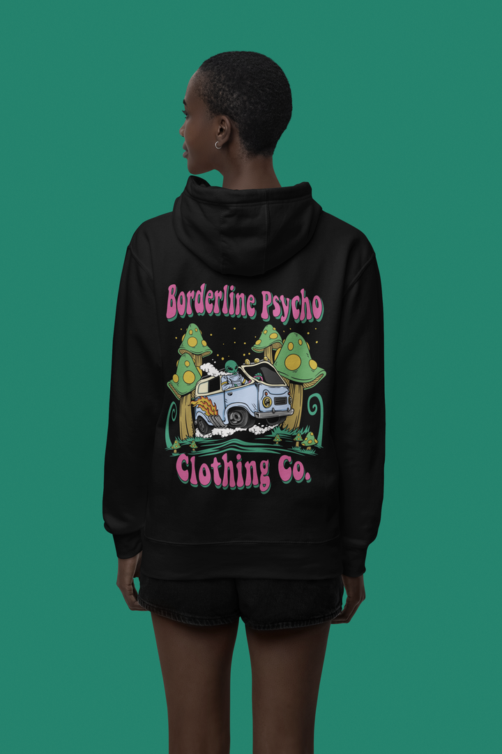 Cruzin' Borderline Psycho Hooded Sweatshirt - Unisex