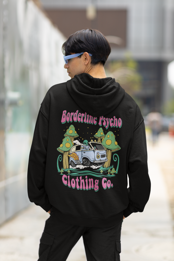 Cruzin' Borderline Psycho Hooded Sweatshirt - Unisex